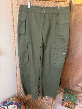 Cargo Olive Green Women's Utility Cargo Pants